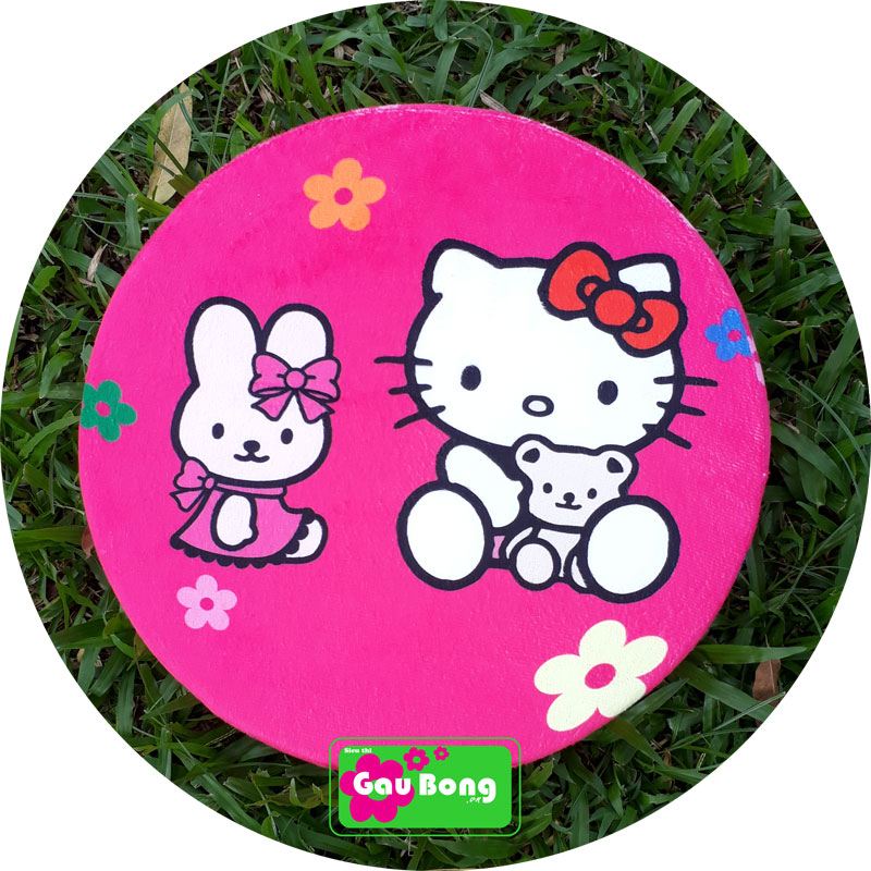 Nệm Ngồi 3D - Mèo Hello Kitty