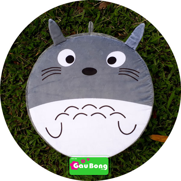 Nệm Ngồi 3D - Totoro Xám