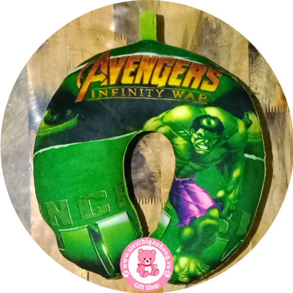 Gối Vòng Cổ In 3D - The Hulk