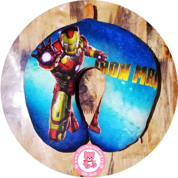 Gối Vòng Cổ In 3D - Ironman
